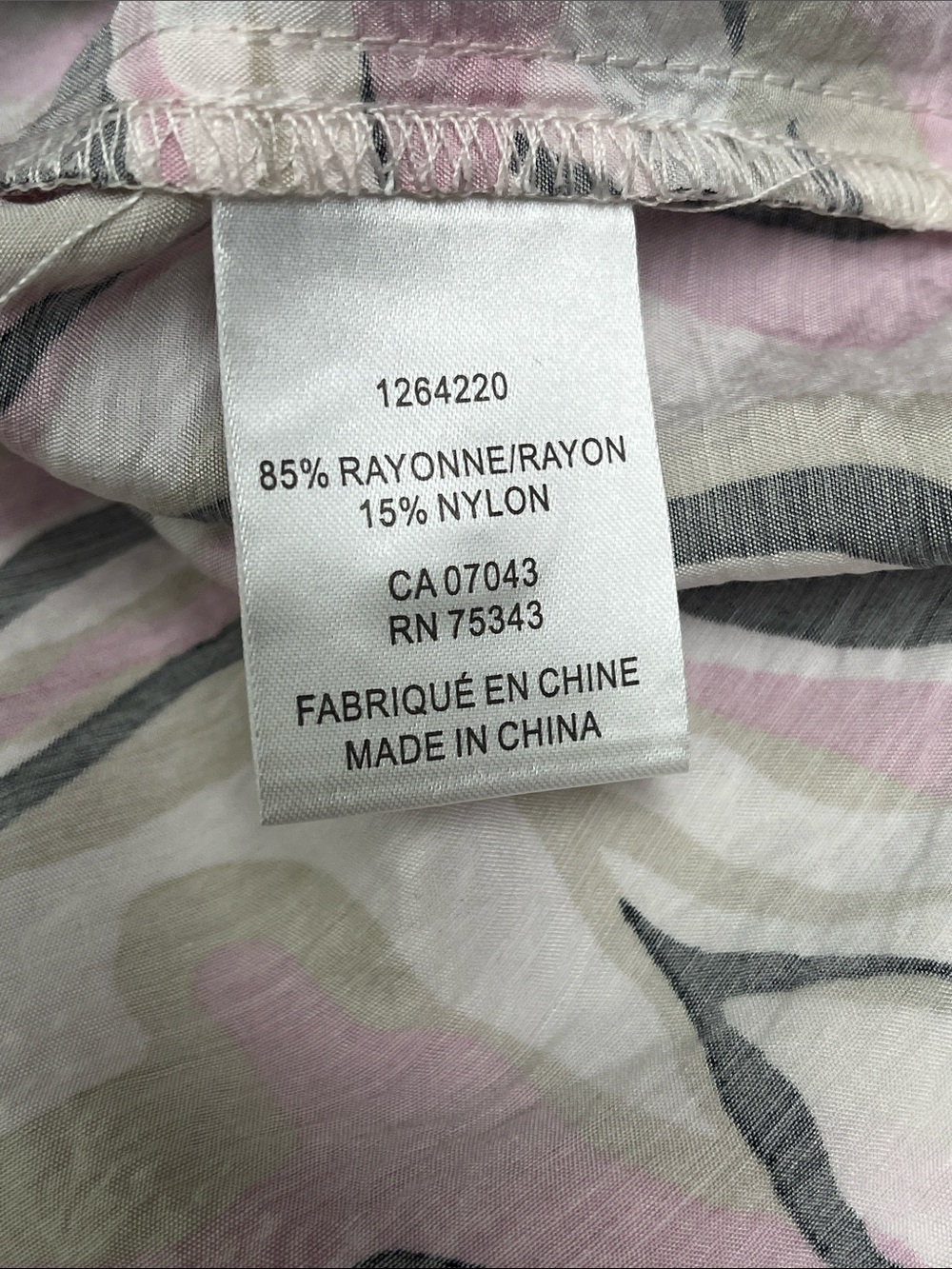 Rachel Zoe Swirl Print Blouse in Pink & Black Size XS (Runs Big) NWT - Picture 8 of 8
